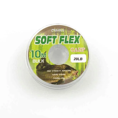 Поводочный материал без оплетки Caiman Soft Flex Camo Grey 10m 20lbs 215861