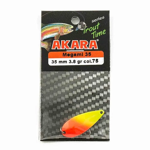 Блесна форелевая колеб. AKARA trout time Megami 35мм 3,8гр цвет 75