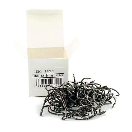 Крючки двойники Caiman Hollow Frog №3/0 (50 шт в упак.) 10201