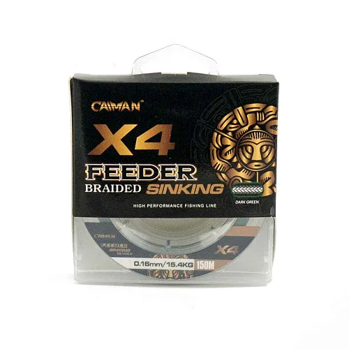 Шнур Caiman Feeder Braid 150м 0,16мм зеленый