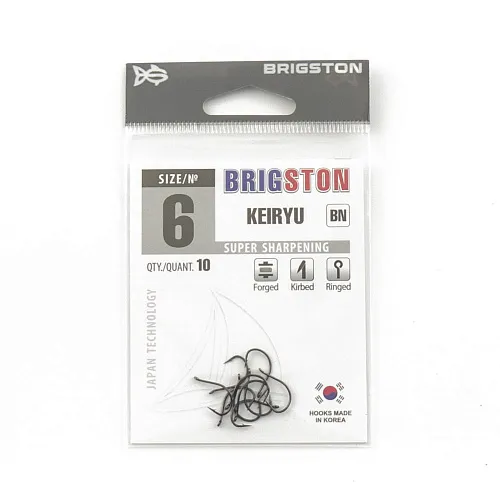 Крючок Brigston Keiryu BN № 6 ( уп. 10 шт.)