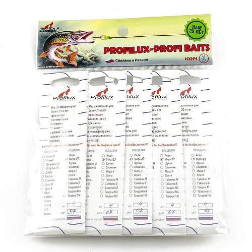 Блесна вращающаяся Profilux Мира 0 4гр цв. 07 серебро-черноспинка чешуя (5 шт в упак.)