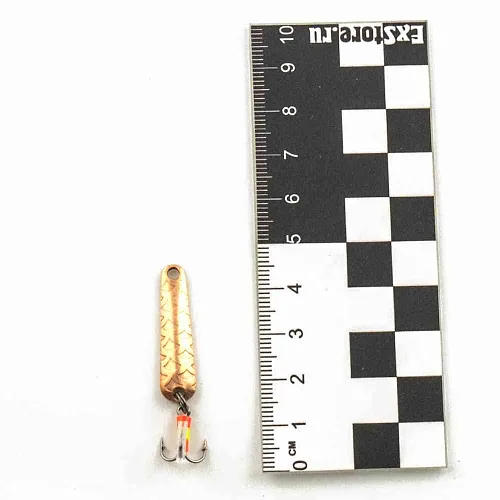 Блесна зимняя Profilux Гробик-спорт М 2,5гр цв. 06 медь чешуя