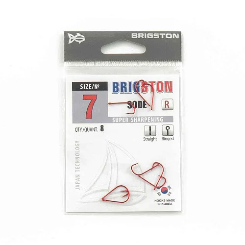 Крючок Brigston Sode Red №7 ( уп. 8 шт.)