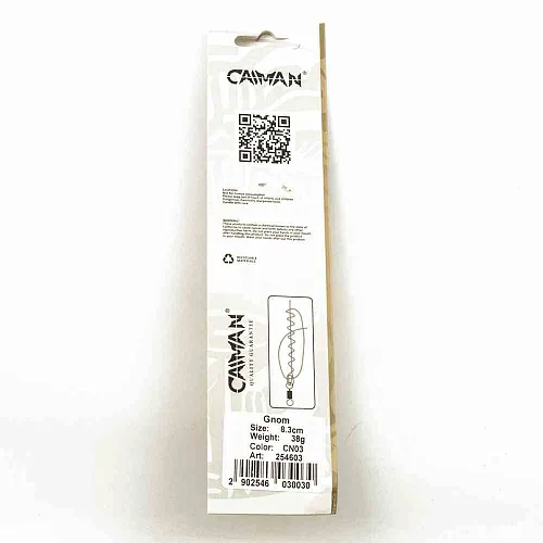 Блесна колеблющаяся Caiman Gnom 38гр 8,3см цвет CN03 (5шт в упак.)