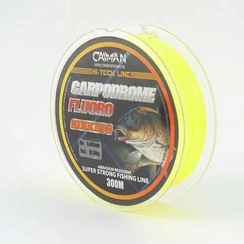 Леска Caiman Carpodrome Fluoro yellow 300м 0,300мм 