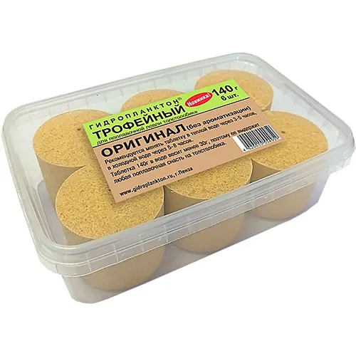 Гидропланктон Толстолобик 140г в контейнере 6 табл (Оригинал)