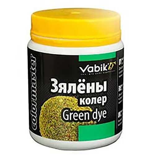 Компонент прикормки Vabik Colormaster Зеленый 100 г (5шт в упак)