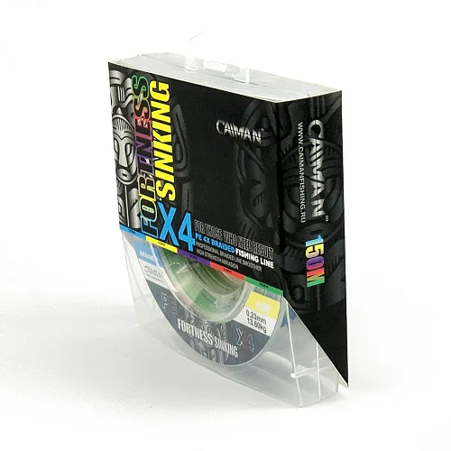 Шнур Caiman Fortness sinking 4PE 0,23 мм150 м multicolor 225524
