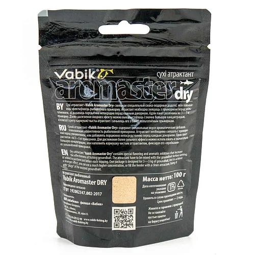 Аттрактант Vabik Aromaster-Dry 100гр Персик (15 шт в упак)