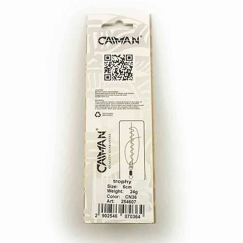 Блесна колеблющаяся Caiman Trophy 24гр 6см цвет CN36 (5шт в упак.)