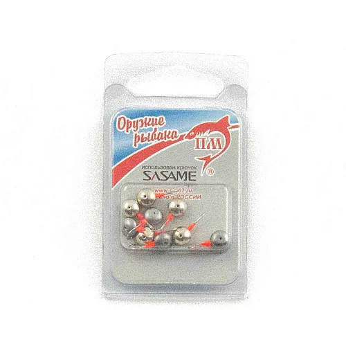 Мормышка Пирс мастер "Дробинка 6мм" 0.55г крючок Sasame 142-Н МП