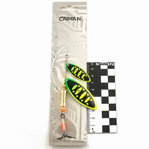 Блесна вращающаяся Caiman Longy Tandem 16гр #4 цвет CA15 (5шт в упак.)