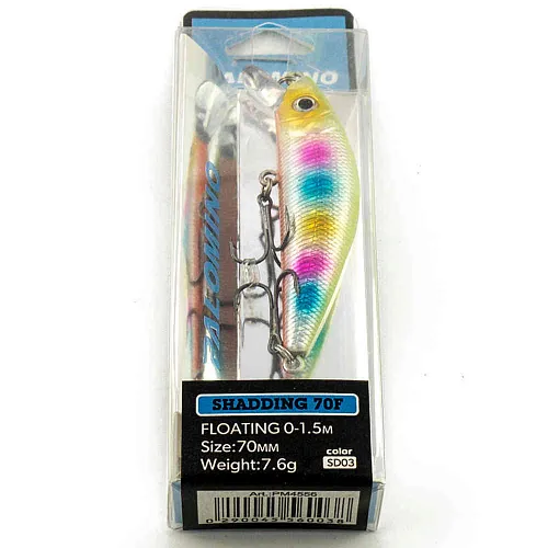 Воблер Palomino Shadding 70F 7,6гр 0-1,5м цвет 3