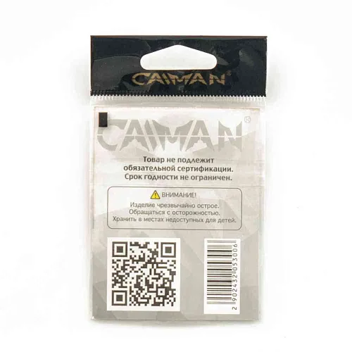Крючки Caiman Offset Shank №3/0 40801