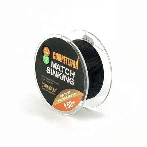 Леска Caiman Competition match sinking 150м 0.20мм черная 