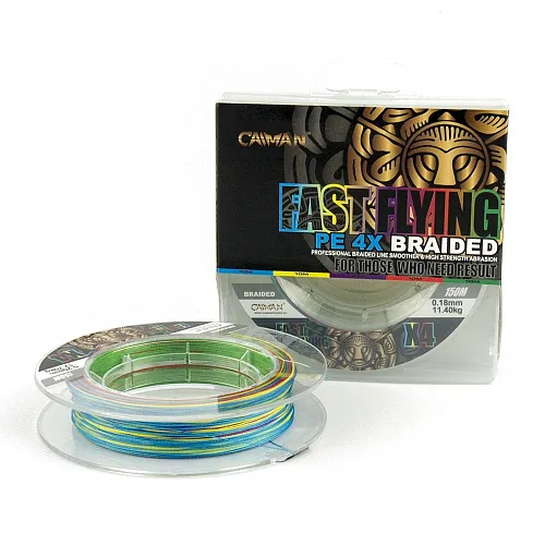 Шнур Caiman Fast flying 4PE 0,18 мм 150 м Multicolor 225506