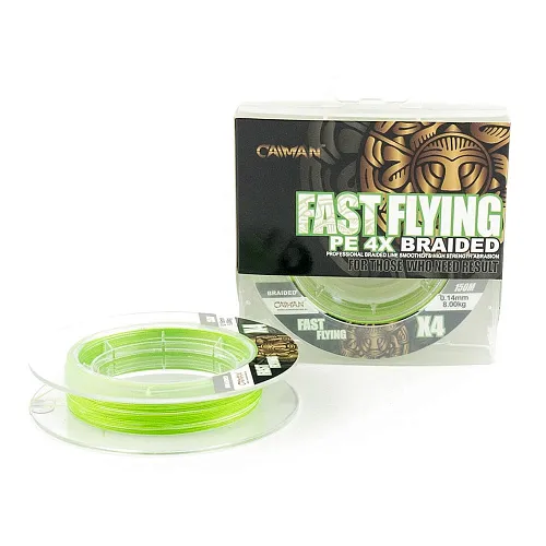 Шнур Caiman Fast flying 4PE 0,14 мм 150 м Green 215527