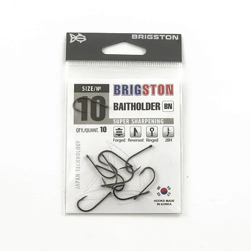 Крючок Brigston Baitholder 2BH №10 ( уп. 10 шт.)