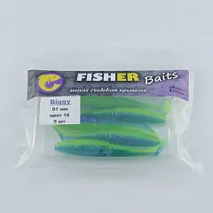 Виброхвост FISHER BAITS Biggy 91мм цвет 16 (уп. 5шт)