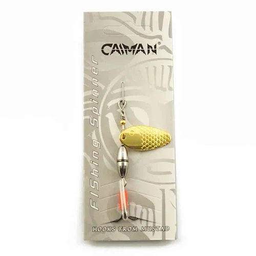 Блесна вращающаяся Caiman Oval core 5гр #2 цвет CA03 (5шт в упак.)