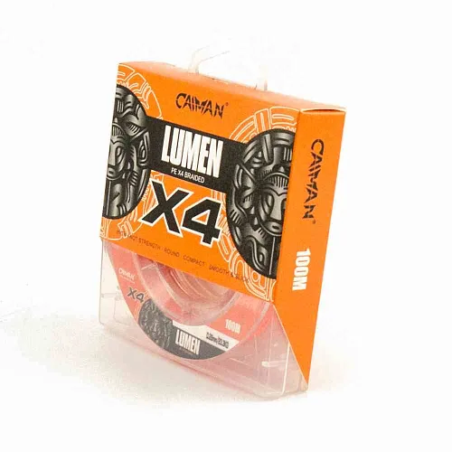Шнур Caiman Lumen 100м 0,28мм оранжевый