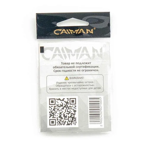 Крючки офсетные Caiman EWG Teflon №1/0 41901