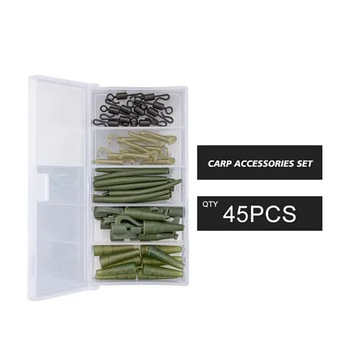 Набор карповых аксессуаров Carpking (клипсы,лентяйки,quick-change,конусы)