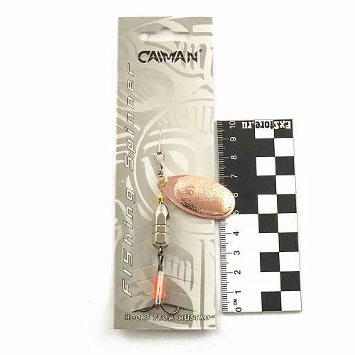 Блесна вращающаяся Caiman Round light 10гр #4 цвет CA01 (5шт в упак.)