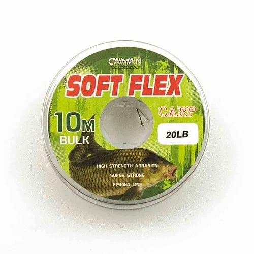Поводочный материал без оплетки Caiman Soft Flex Camo Olive 10m 20lbs 255855