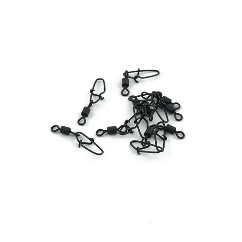 Застежка с вертлюгом Caiman 216014 black mat #5 10шт/уп 