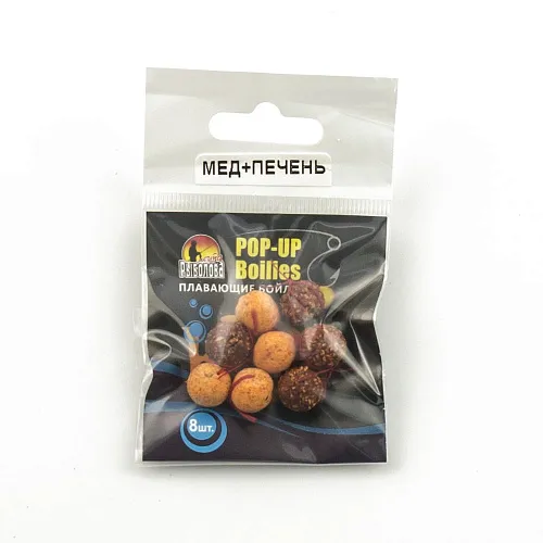 Бойлы плавающие "Мечта рыболова" Мед-печень (20шт в упак)