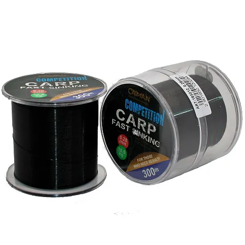 Леска Caiman Competition Carp Sinking 300м 0,25мм черная