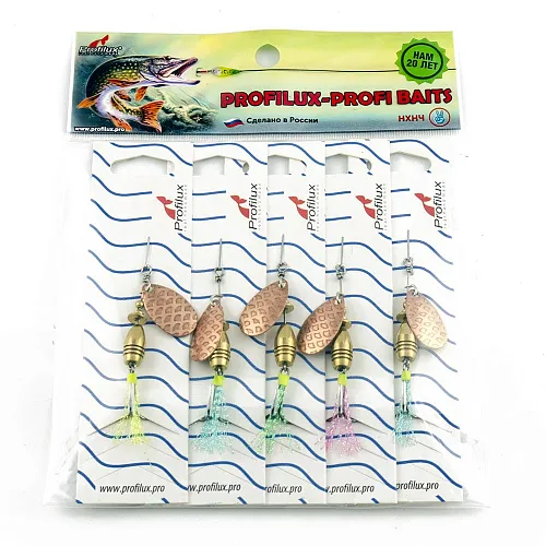 Блесна вращающаяся Profilux Инди 3 5гр цв. 06 медь чешуя (5 шт в упак.)