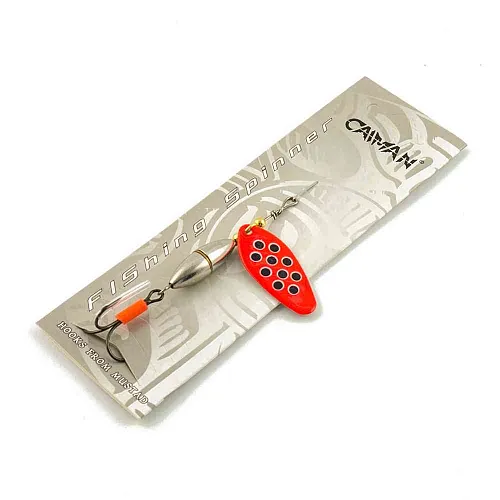 Блесна вращающаяся Caiman Oval core 15гр #5 цвет CA23 (5шт в упак.)