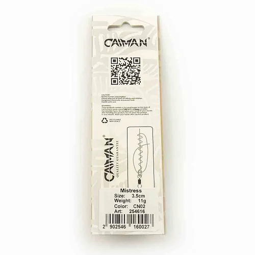 Блесна колеблющаяся Caiman Mistress 11гр 3,5см цвет CN02 (5шт в упак.)