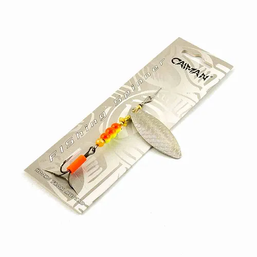 Блесна вращающаяся Caiman Longy Caterpillar 10гр #3 цвет CA02 (5шт в упак.)