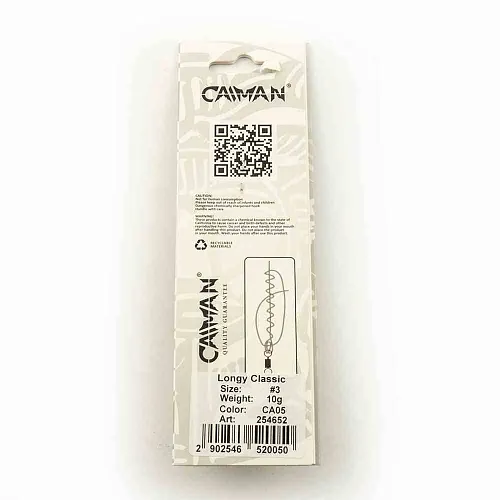 Блесна вращающаяся Caiman Longy classic 10гр #3 цвет CA05 (5шт в упак.)