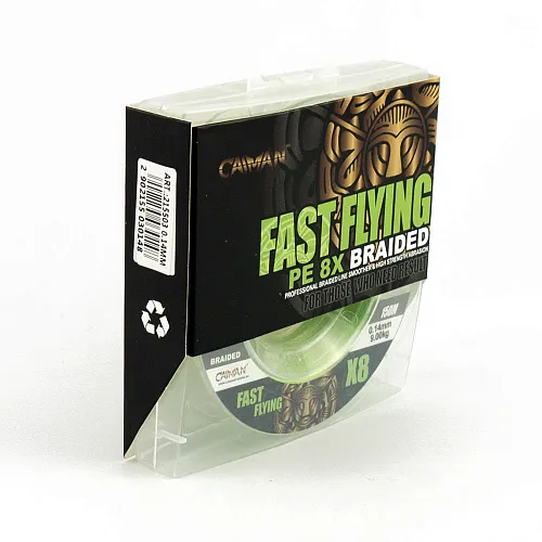 Шнур Caiman Fast flying 8PE 0,14 мм 150 м Green 215503