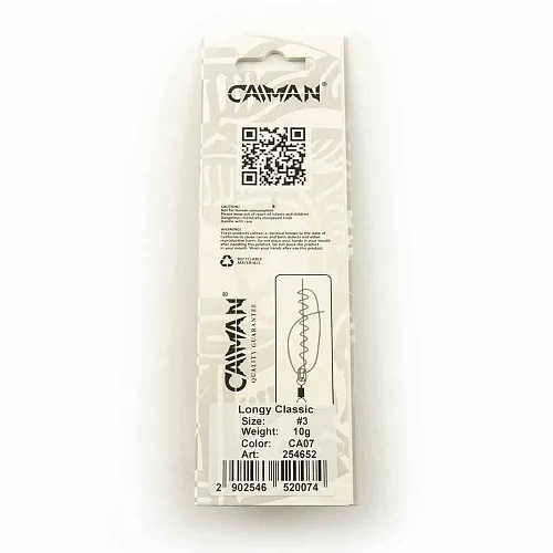 Блесна вращающаяся Caiman Longy classic 10гр #3 цвет CA07 (5шт в упак.)