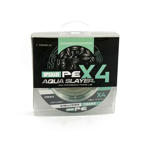 Шнур Caiman 4X PE Aqua Slayer 150m 0,18мм