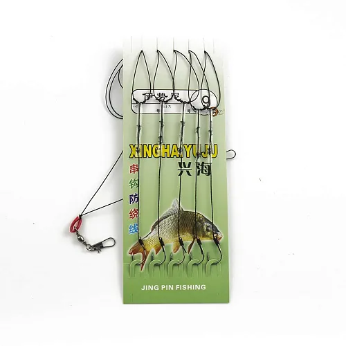 Набор карповых поводков Palomino 5 шт 10/52 № 9 (20шт. в упак.)