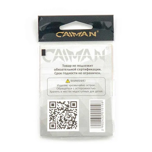 Крючки офсетные Caiman Worm Hook Teflon №1 40601