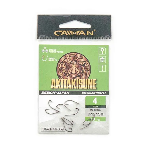 Крючки Caiman Akitakisune №4 12150