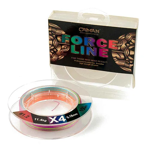 Шнур Caiman Force Line 150м 0,18мм #1.2 цветной 