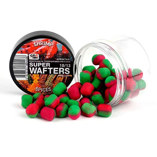 Бойлы нейтральной плавучести (Wafters) GBS Креветки-Специи 10х13мм
