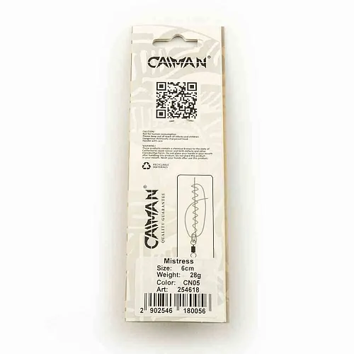 Блесна колеблющаяся Caiman Mistress 28гр 6см цвет CN05 (5шт в упак.)