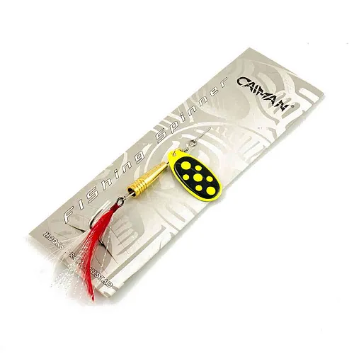 Блесна вращающаяся Caiman Pike killer classic 6гр #3 цвет CA06 (5шт в упак.)