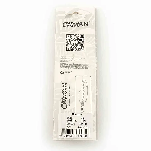 Блесна вращающаяся Caiman Range 13гр #3 цвет CA80 (5шт в упак.)