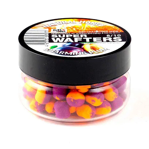 Бойлы нейтральной плавучести (Wafters) GBS Мед-чарующая слива 8х10мм